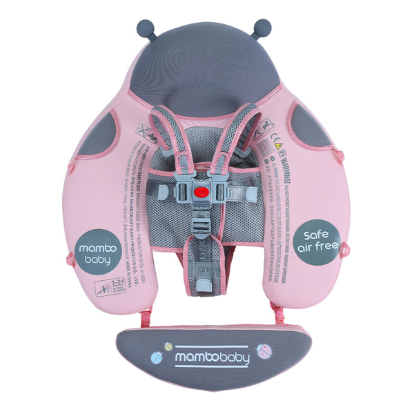 Mambobaby Air-Free Ladybug Chest Float with Flat Canopy