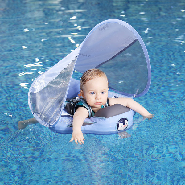 Mambobaby Air-Free Penguins Chest Float with Flat Canopy