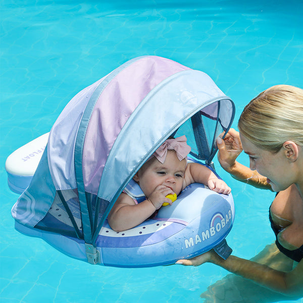Mambobaby Air-Free Rainbow Chest Float with 3D Canopy