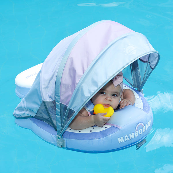 Mambobaby Air-Free Rainbow Chest Float with 3D Canopy