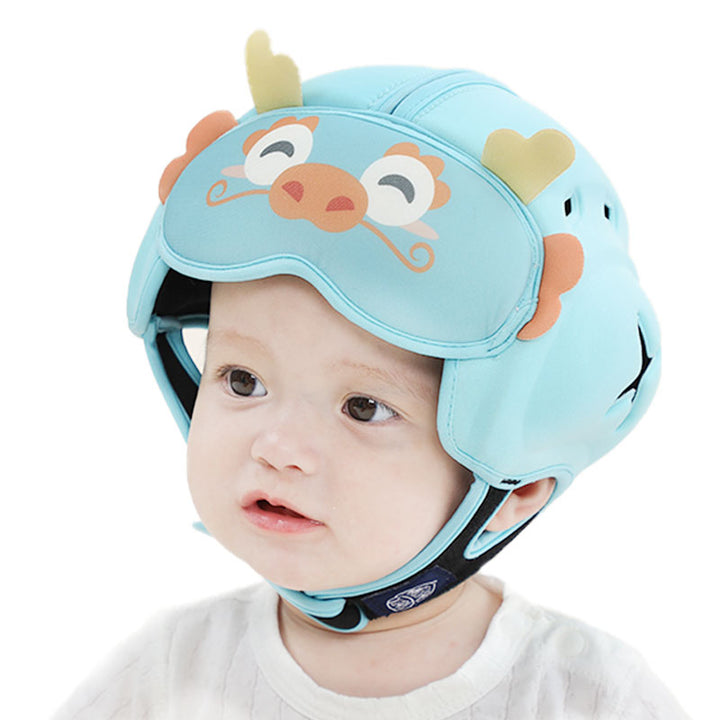 Mambobaby Infant Safety Helmet for Crawling Walking with dragon Pattern