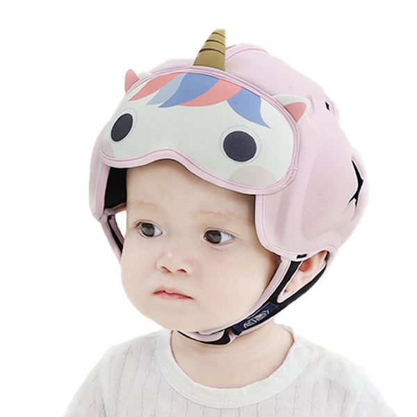 Mambobaby Infant Safety Helmet for Crawling Walking with unicorn Pattern